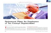 Retirement Plans for Employees of Tax-Exempt Organizations/media/Files/Publications... · These include: tax-qualified retirement plans, tax-deferred annuities, simplified employee
