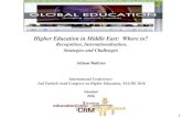 Higher Education in Middle East: Where to?...Recognition, Internationalisation, Strategies and Challenges International Conference: ... recognition and certification is required outside