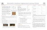 Memristors: Hardware Implemented Learning Circuitsgabitov/teaching/101/math... · 2010. 5. 5. · memristors have been described including light emitting memristors [5], memristor