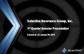 Selective Insurance Group, Inc./media/Files/S/Selective-V2/reports... · Long track record of success Unique “High-tech, High-touch” operating model with strong agency relationships