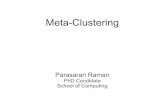 Meta-Clusteringjeffp/teaching/S12/cs5955/meta-cluster.pdfanalysis Raw data → Clustering → Other data analysis activities – Important early step in data exploration Look at clustering