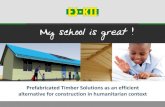 Prefabricated Timber Solutions as an efficient alternative ... · Prefabricated timber solutions as an efficient alternative for construction in humanitarian context th NY, November