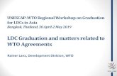 LDC Graduation and matters related to WTO Agreements · •Agreement on Trade-Related Aspects of Intellectual Property Rights (TRIPS) •Agreement on Subsidies and Countervailing