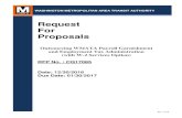 Request For Proposals...Rev. 11/16 Request For Proposals Outsourcing WMATA Payroll Garnishment and Employment Tax Administration (with W-2 Services Option) RFP No. : CQ17085 Rev. 11/16