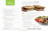 Catering Made Simple. - Saybrook Soup & Sandwich Co.€¦ · Catering Made Simple. Want a simple solution to catering groups of 12 or more? We provide a fantastic customizable spread