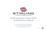 Small scale boil off gas (BOG) re-liquefaction systems€¦ · A brand name of Small scale boil off gas (BOG) re-liquefaction systems 1 As presented by Francesco Dioguardi at the