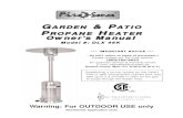 GAARRDDEENN &PAATTIIOO PRROOPPAANNEE HEEAATTEERRd3f8w3yx9w99q2.cloudfront.net/1370/Fire-Sense-LPG-Commercial-M… · A patio/deck & garden heater for operation with LPG (Liquid Propane