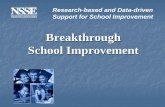 Breakthrough School Improvement · Breakthrough School Improvement Vision – Purpose and expectations for student learning Profile – Profiling student performance and school effectiveness