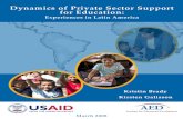 Dynamics of Private Sector Support for EducationLaura Salamanca, Ministry of Education – El Salvador Yanira Sagastume, Ministry of Education – El Salvador Cecilia Maria Velez,