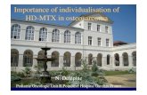 Importance of individualisation of HD-MTX in osteosarcoma€¦ · Récentadvancesin thechemotherapyofmetastatic osteosarcoma Cancer 1972,30: 1627 "WeeklyHDMTXand citrovum factorinosteogenic