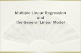 Multiple Linear Regression and the General Linear Modelzhu/ams394/Lab9.pdf · Multiple Regression Model in Matrix Notation The multiple regression model can be represented in a compact