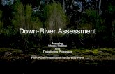 Down-River Assessment€¦ · Down-River Assessment Mapping Macca Habitat And Threatening Processes FMR AGM Presentation by Su Wild-River. Overview • Mongarlowe downriver assessment