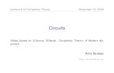 Circuits - Cyberneticaahtbu/Complexity_6_slides.pdf · Slides based on S.Aurora, B.Barak. Complexity Theory: A Modern Ap-proach. Ahto Buldas Ahto.Buldas@ut.ee. Lecture 6 of Complexity
