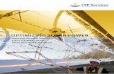 Optimizing Solar Power - CSP Services€¦ · The offered expert services include unique measurement capabilities for collectors and components, weather data analysis, component certifications,
