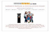 IRONRIVAL w/ FILOX w/ FILOX · plumber perform all installation work, a mechanically-inclined homeowner with suitable plumbing knowledge can install this system. in all cases, it