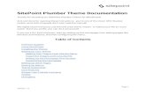 SitePoint Plumber Theme Documentation … · SitePoint Plumber Theme Documentation Thanks for choosing our SitePoint Plumber Theme for WordPress! ... You can edit the homepage by