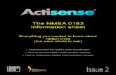 The NMEA 0183 Information sheet - partagevoile cablage NMEA 0183 Actisens… · NMEA data is transmitted from an information source such as a GPS, depth sounder, or gyro compass etc.