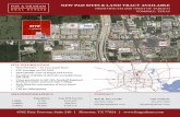 NEW PAD SITES & LAND TRACT AVAILABLE · NEW PAD SITES & LAND TRACT AVAILABLE FRONTING FM 2920 (WEST OF TARGET) TOMBALL, TEXAS Population Avg. HH Income 1 Mile 2,166 $110,650 3 Miles