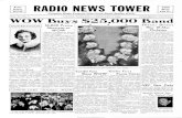 16,800 Ebener Directs MOTHER on -Man WOW€¦ · Radio Station WOW RADIO NEWS TOWER Complete Radio Program News From Radio Station WOW 5000 Watts 590 Kc. VOL. II -No. 5 OMAHA, NEBRASKA,