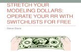 Operate your RR with Switchlists for FREE your RR with Switchlists for FREE-2.pdf · MODELING DOLLARS: OPERATE YOUR RR WITH SWITCHLISTS FOR FREE ... Quick restaging – can generate