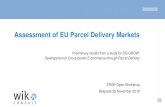 Assessment of EU Parcel Delivery Markets...Annual revenues in the European parcel market B2C C2X B2B + 12.5% p.a. + 8.1% p.a. + 0.1% p.a. CAGR 8 Growth from domestic and cross-border