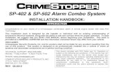 SP-402 & SP-502 Alarm Combo System - Superdutypsd.com · 9/28/2012  · CONTROL MODULE: The alarm control module should be mounted in a concealed location. DO NOT mount the control