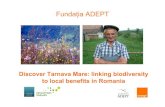 Fundaţia ADEPT...ADEPT’s integrated programme – Study habitats/species, and design management measures to conserve biodiversity – Get local support by involving local people