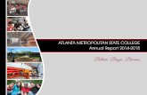 ATLANTA METROPOLITAN STATE COLLEGE Annual Report 2014-2015 AMSC ANNUAL REPORT.pdf · Annual Report 2014-2015 Believe. Begin. Become. About AMSC Originally established as Atlanta Junior