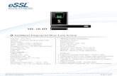 Essl security | Security At Fingertips · Security at Fingertips eSSL O Intelligent Fingerprint Door Lock System Material : Zinc Alloy Mortise : American standard single latch Dimensions