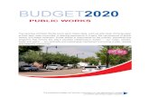 2020 Proposed Operation Budget Section 5 - Public Works€¦ · The subsequent pages will provide information on the department’s budget and 2020 operating budget requests BUDGET2020