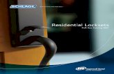 Residential Locksets · • Keypad locks with Auto-Lock feature will automatically re-lock five seconds after use • Keypad locks with Flex-Lock allow you to choose whether the door
