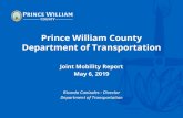 Prince William County Department of Transportationwdcsite.org/wp-content/uploads/2019/05/PWC_Qtr2... · Purpose: Design and Construct a Diverging Diamond Interchange at Route 234