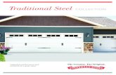 Traditional Steel COLLECTION€¦ · process. ™Always request a color sample from your Overhead Door Distributor for accurate color matching before ordering your door. To custom
