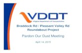 Pardon Our Dust Meeting · 2015. 4. 15. · Pardon Our Dust Meeting April 14, 2015. 2 ... March 2015 Begin Right of Way Acquisition ... Spring 2016 Project Complete 5. Construction