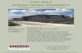 FOR SALE OCEAN FRONT PROPERTY - LoopNet · 2017. 5. 16. · FOR SALE OCEAN FRONT PROPERTY 841 Sandcastle Drive, Port Aransas, TX 78373 PRICE: $3,700,000.00 BUILDING SIZE: 28,595 SF