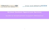 Bristol Autism Spectrum Service · Bristol Autism Spectrum Service Guide to Employment Support Allowance . 2 . 3 ... You can usually only receive Contribution based ESA for one year