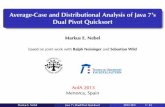 Average-Case and Distributional Analysis of Java 7’s Dual Pivot …aofa2013.lsi.upc.edu/slides/Nebel.pdf · Python Timsort Sorting methods listed on Wikipedia Sorting methods of