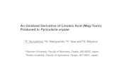 AT. Tsurushima, BH. Nakayashiki, BY. Tosa and BS. …...An Oxidized Derivative of Linoleic Acid (Mag-Toxin) Produced in Pyricularia oryzaeAT. Tsurushima, BH. Nakayashiki, BY. Tosa