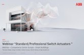 Webinar “Standard/Professional Switch Actuators · 2020. 2. 7. · • Compact + switch/shutter modes • 8 (4MW), 16 (8MW) & 24 (12 MW) channels • 6A, 10A & 16A - AC1 ratings