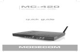 quick guide MC-420 poprawkaserwer1358296.home.pl/softy/ENG/Network Devices/Routers/MC-420… · 4 WIRELESS ROUTER ADSL Step 2: Select the country when setup window appears. Step 3:
