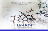 Corporate Presentation · 8/4/2020  · Corporate Presentation August 4, 2020 ... This presentation contains forward-looking statements concerning our business, operations and financial