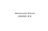 Annual Plan 2020-21 · Nasir Ali Khan, Joint Chief Economist (Economic Policy), Dr. Muhammad Afzal, Joint Chief Economist (Operations), Members of the Review Committee and all Chiefs,