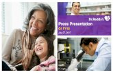 Press Presentation - Dr. Reddy’s€¦ · Press Presentation Q1 FY18 July 27, 2017 Q1 FY18 Press meet. This presentation contains forward-looking statements and information that