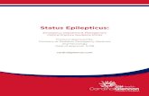 Status Epilepticus - Resources · Emergency Department Management of Status Epilepticus Clinical Practice Guideline Patients should have continuous 1:1 visual monitoring for documentation