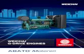 WEICHAI G-DRIVE ENGINES - ABATO Motoren · WEICHAI G-Drive Engines 05 Land-Based G-Drive Engines Land-Based G-Drive Engines 50Hz Engine Type Numbers of Cylinders Bore×Stroke(mm)
