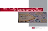 Public Health Public Engagement in Ohio: 2010 Follow‐Up Report · 2013. 6. 18. · community health assessments, special needs shelters, and determining needs during crisis. As