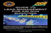 GUIDE TO LEAD MANAGEMENT FOR AIR GUN SHOOTING · dling lead pellets during air gun firing does not create elevated lead levels, lead is still a toxic substance and ingesting lead