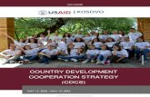 COUNTRY DEVELOPMENT COOPERATION STRATEGY (CDCS)...usaid/kosovo - – unclassified kosovo country development cooperation strategy (cdcs) may 13, 2020 may 13, 2025 approved for public