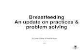 Breastfeeding An update on practices & problem solving · Why is breastfeeding important? Importance for baby •Ideal composition biochemically / nutritionally •Protects from infections