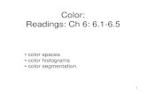 Color: Readings: Ch 6: 6.1-6 - …• Color is used heavily in human vision. • Color is a pixel property, that can make some recognition problems easy. • The visible spectrum for